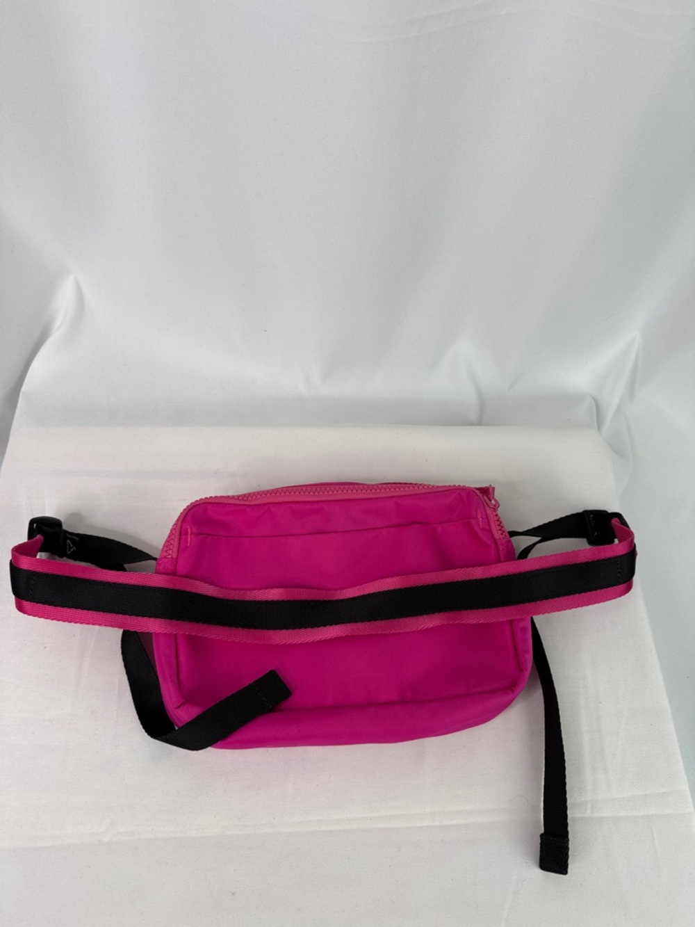 Everlane Hot Pink Crossbody Waist Bag with Black Strap